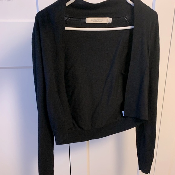 Contemporaine black open cardigan - Picture 2 of 3